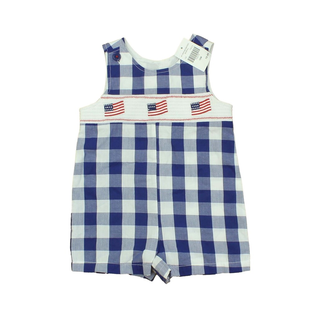 Goodlad Boys Blue | Red | White Romper size: 18 Months